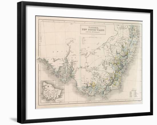 Victoria New South Wales South Australia-W. Hughes-Framed Photographic Print