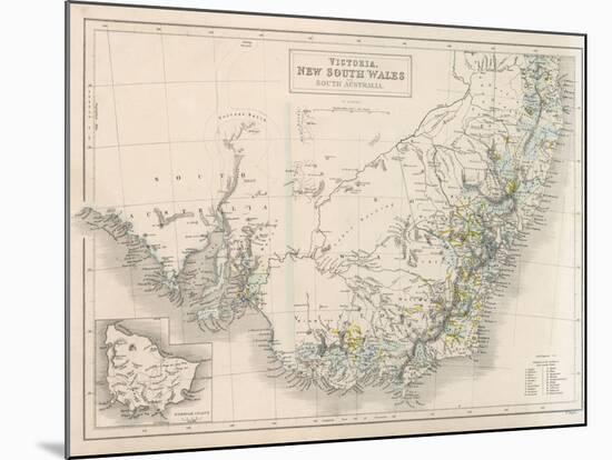 Victoria New South Wales South Australia-W. Hughes-Mounted Photographic Print