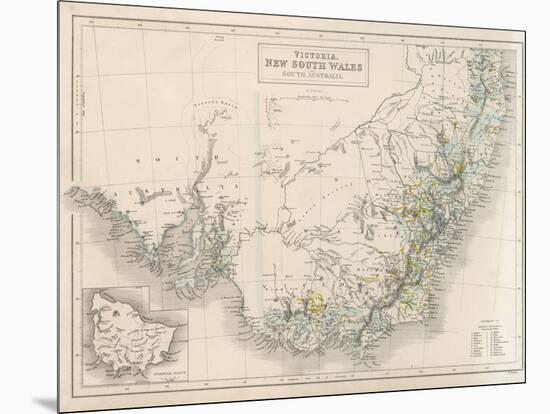 Victoria New South Wales South Australia-W. Hughes-Mounted Photographic Print