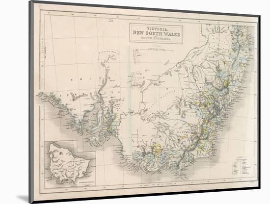 Victoria New South Wales South Australia-W. Hughes-Mounted Photographic Print