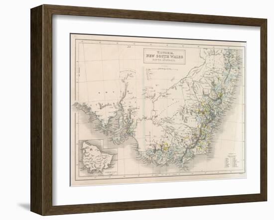 Victoria New South Wales South Australia-W. Hughes-Framed Photographic Print