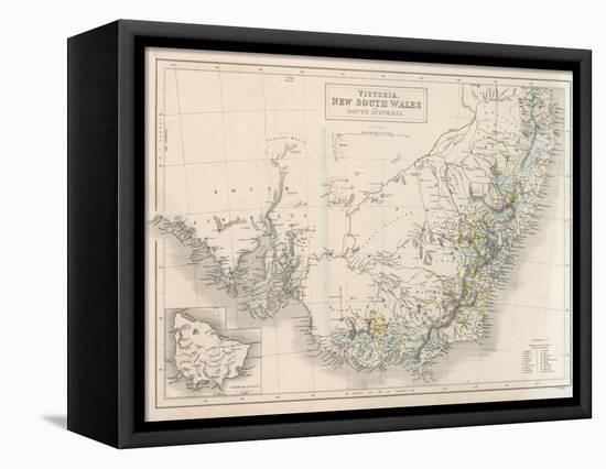Victoria New South Wales South Australia-W. Hughes-Framed Stretched Canvas