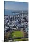 Victoria Park and Central Business District, Auckland, North Island, New Zealand-David Wall-Stretched Canvas