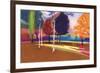 Victoria Park, Bath-Marco Cazzulini-Framed Giclee Print