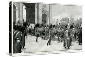 Victoria's Coffin, Procession Through Marble Arch-F. De Haenen-Stretched Canvas