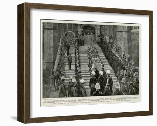 Victoria's Funeral Arrival at St George's Chapel Windsor-W. Hatherell-Framed Art Print