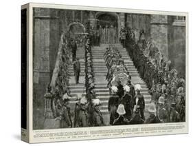 Victoria's Funeral Arrival at St George's Chapel Windsor-W. Hatherell-Stretched Canvas