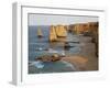 Victoria, Some of Twelve Apostles Standing in Shallow Water, Port Campbell National Park, Australia-Nigel Pavitt-Framed Photographic Print