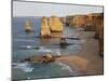 Victoria, Some of Twelve Apostles Standing in Shallow Water, Port Campbell National Park, Australia-Nigel Pavitt-Mounted Photographic Print