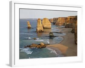 Victoria, Some of Twelve Apostles Standing in Shallow Water, Port Campbell National Park, Australia-Nigel Pavitt-Framed Photographic Print