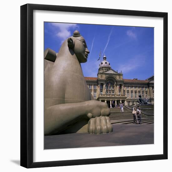 Victoria Square and Council House, Birmingham, West Midlands, England, United Kingdom-Geoff Renner-Framed Photographic Print