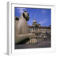 Victoria Square and Council House, Birmingham, West Midlands, England, United Kingdom-Geoff Renner-Framed Photographic Print