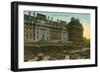 Victoria Stn Exterior-null-Framed Premium Giclee Print