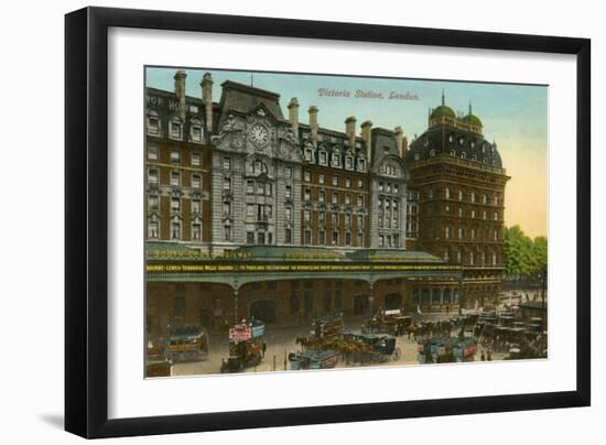 Victoria Stn Exterior-null-Framed Art Print