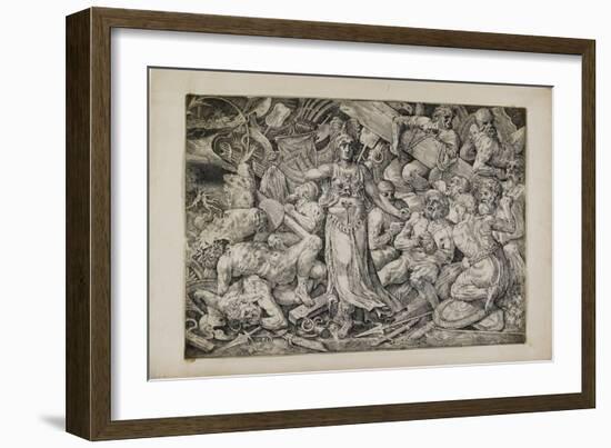 Victoria Surrounded by Prisoners and Trophies, 1552-Frans Floris-Framed Giclee Print