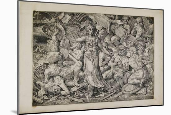 Victoria Surrounded by Prisoners and Trophies, 1552-Frans Floris-Mounted Giclee Print