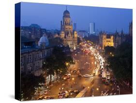 Victoria Terminus or Chhatrapati Shivaji Terminus (Cst), Mumbai (Bombay), India-Peter Adams-Stretched Canvas