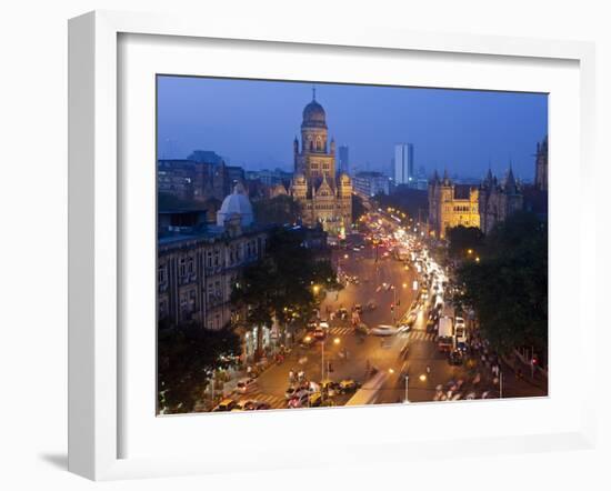 Victoria Terminus or Chhatrapati Shivaji Terminus (Cst), Mumbai (Bombay), India-Peter Adams-Framed Photographic Print