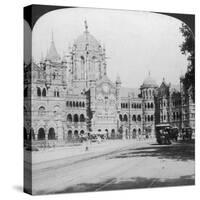Victoria Terminus Railway Station, Bombay, India, 1903-Underwood & Underwood-Stretched Canvas