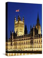 Victoria Tower and Houses of Parliament-Rudy Sulgan-Stretched Canvas