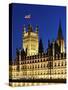 Victoria Tower and Houses of Parliament-Rudy Sulgan-Stretched Canvas