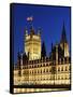 Victoria Tower and Houses of Parliament-Rudy Sulgan-Framed Stretched Canvas