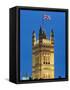 Victoria Tower and Houses of Parliament-Rudy Sulgan-Framed Stretched Canvas