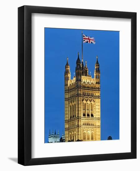 Victoria Tower and Houses of Parliament-Rudy Sulgan-Framed Photographic Print