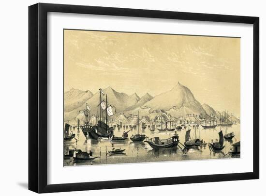 Victoria Town, Hong Kong Island, 1847-B Clayton-Framed Giclee Print