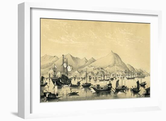 Victoria Town, Hong Kong Island, 1847-B Clayton-Framed Giclee Print