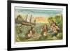 Victorian Advertisement for Hair Tonic, Mermaids-null-Framed Art Print