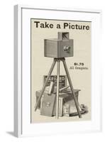 Victorian Advertisement for Harvard Camera-null-Framed Giclee Print