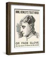 Victorian Advertisement for Women's Face Mask-null-Framed Giclee Print