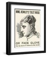 Victorian Advertisement for Women's Face Mask-null-Framed Giclee Print