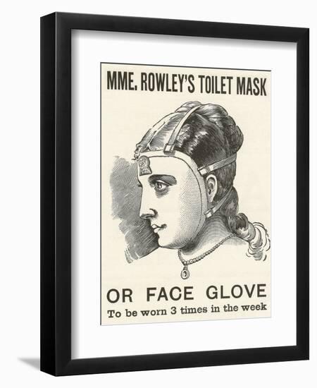 Victorian Advertisement for Women's Face Mask-null-Framed Giclee Print