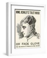 Victorian Advertisement for Women's Face Mask-null-Framed Giclee Print