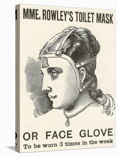 Victorian Advertisement for Women's Face Mask-null-Stretched Canvas