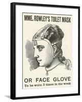 Victorian Advertisement for Women's Face Mask-null-Framed Giclee Print