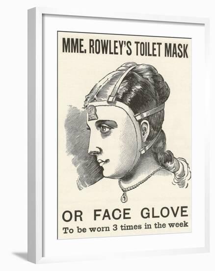 Victorian Advertisement for Women's Face Mask-null-Framed Giclee Print