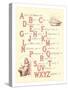 Victorian Alphabet Jingle-null-Stretched Canvas