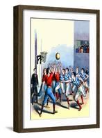 Victorian Basketball-null-Framed Art Print
