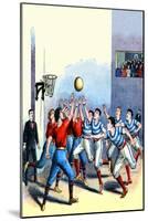 Victorian Basketball-null-Mounted Art Print