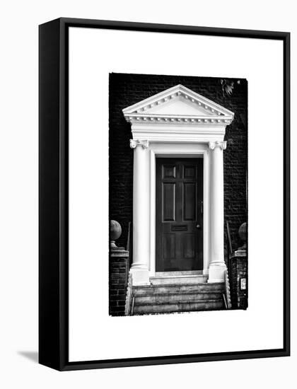 Victorian Blue Door - Architecure & Buildings - London - UK - England - United Kingdom - Europe-Philippe Hugonnard-Framed Stretched Canvas