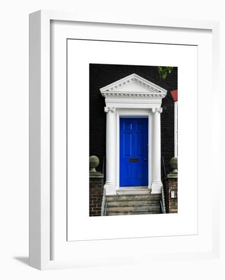 Victorian Blue Door - Architecure & Buildings - London - UK - England - United Kingdom - Europe-Philippe Hugonnard-Framed Art Print