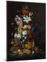 Victorian Bouquet, C.1850-55 (Oil on Canvas)-Severin Roesen-Mounted Giclee Print