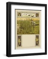 Victorian boy hunting ducks-John George Sowerby-Framed Giclee Print