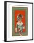 Victorian Boy in Frame with Doll-null-Framed Art Print