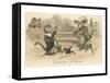 Victorian Cat Proposing, Expression d'Amour-null-Framed Stretched Canvas