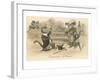 Victorian Cat Proposing, Expression d'Amour-null-Framed Art Print