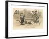 Victorian Cat Proposing, Expression d'Amour-null-Framed Art Print